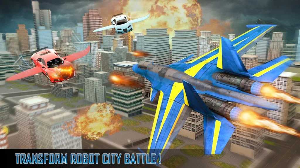 Schermata Police Air Jet Multi Robot Shooting Game 3