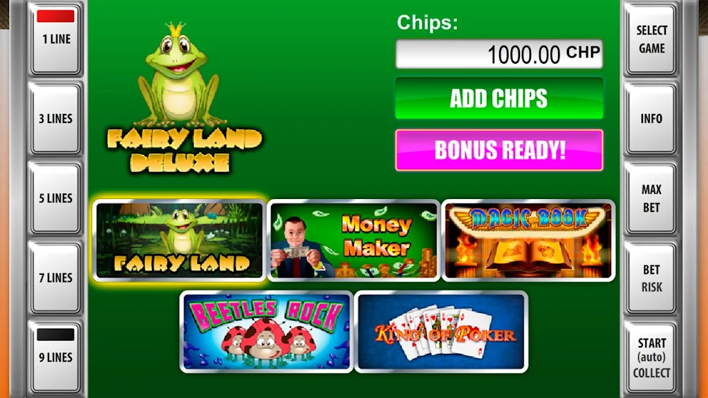 Slot machines Fairy Land Deluxe スクリーンショット 0