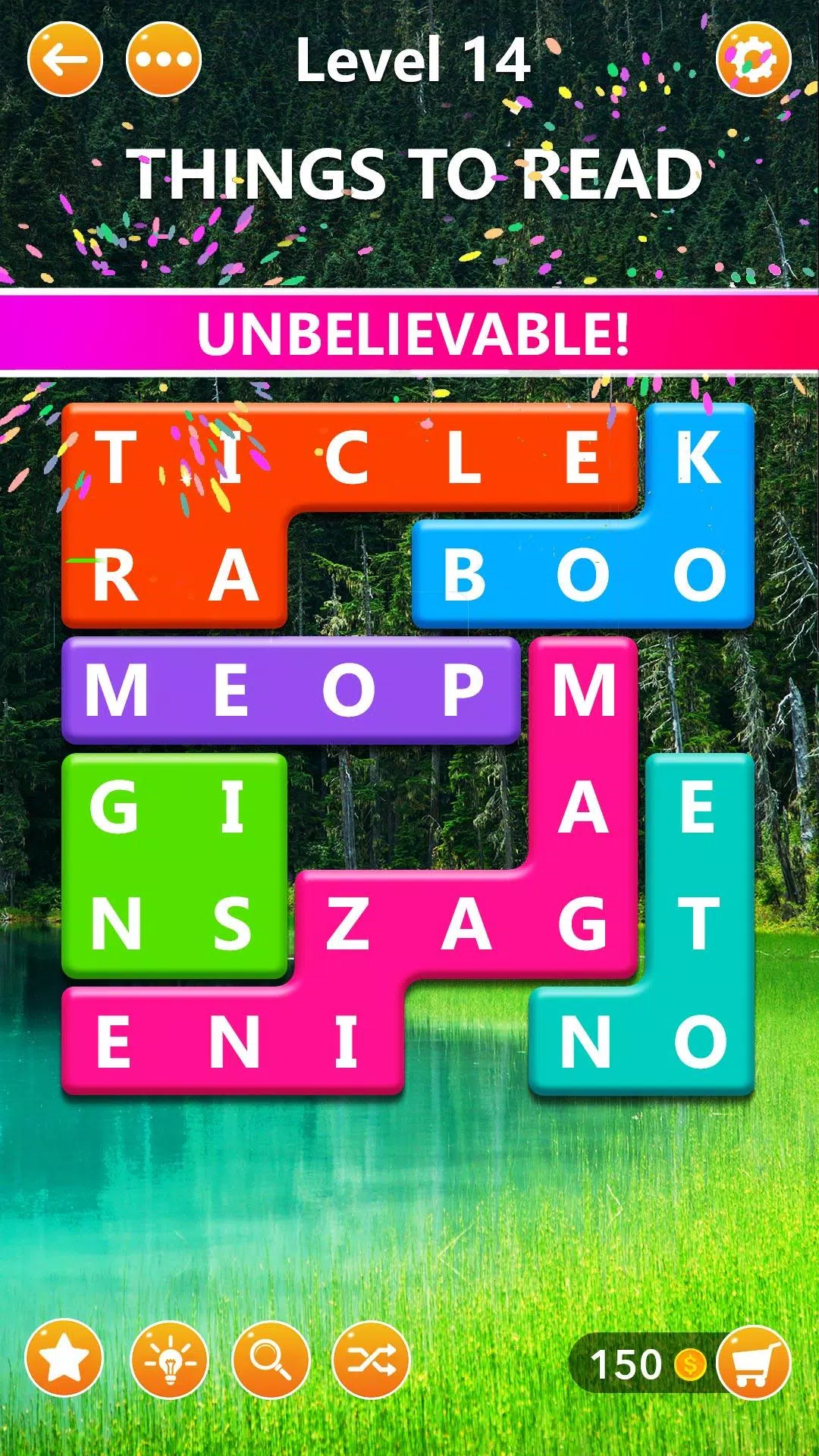 Word Blocks Puzzle - игры в сл Скриншот 1