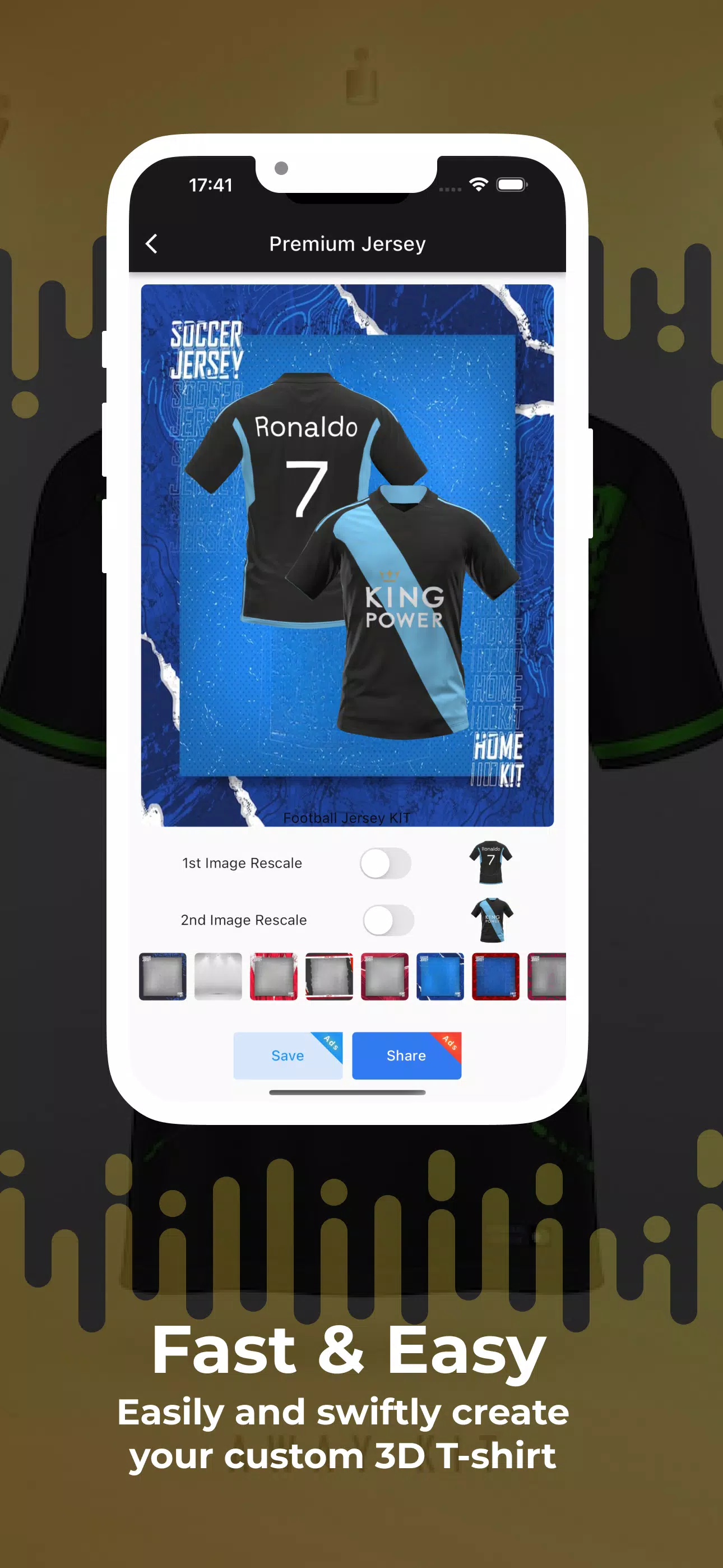 Football Jersey Kit Creator ภาพหน้าจอ 1