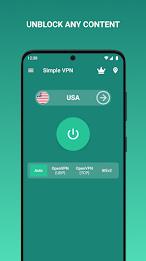 Simple VPN Pro Super Fast VPN ဖန်သားပြင်ဓာတ်ပုံ 0