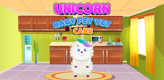 Unicorn Baby Pet Vet Care Game スクリーンショット 1