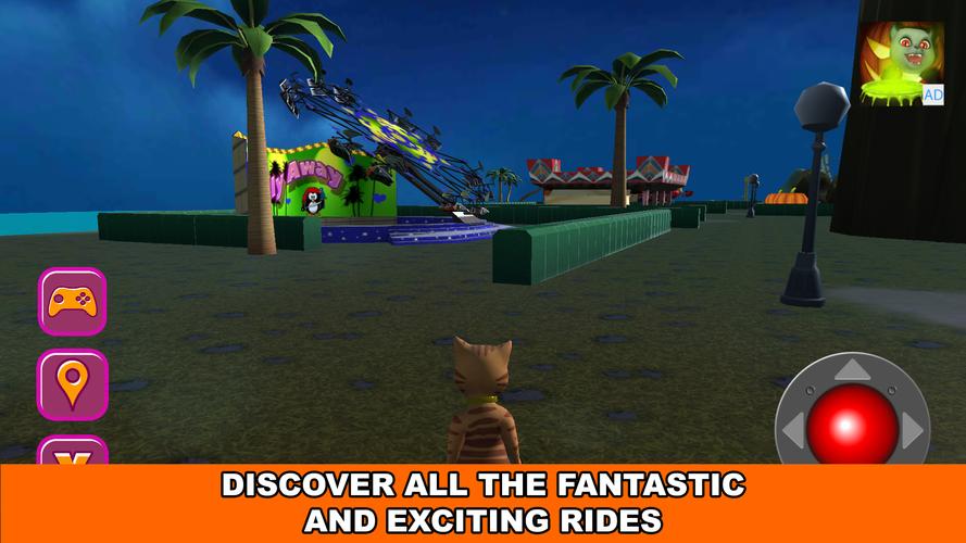 Halloween Cat Theme Park 3D應用截圖第2張
