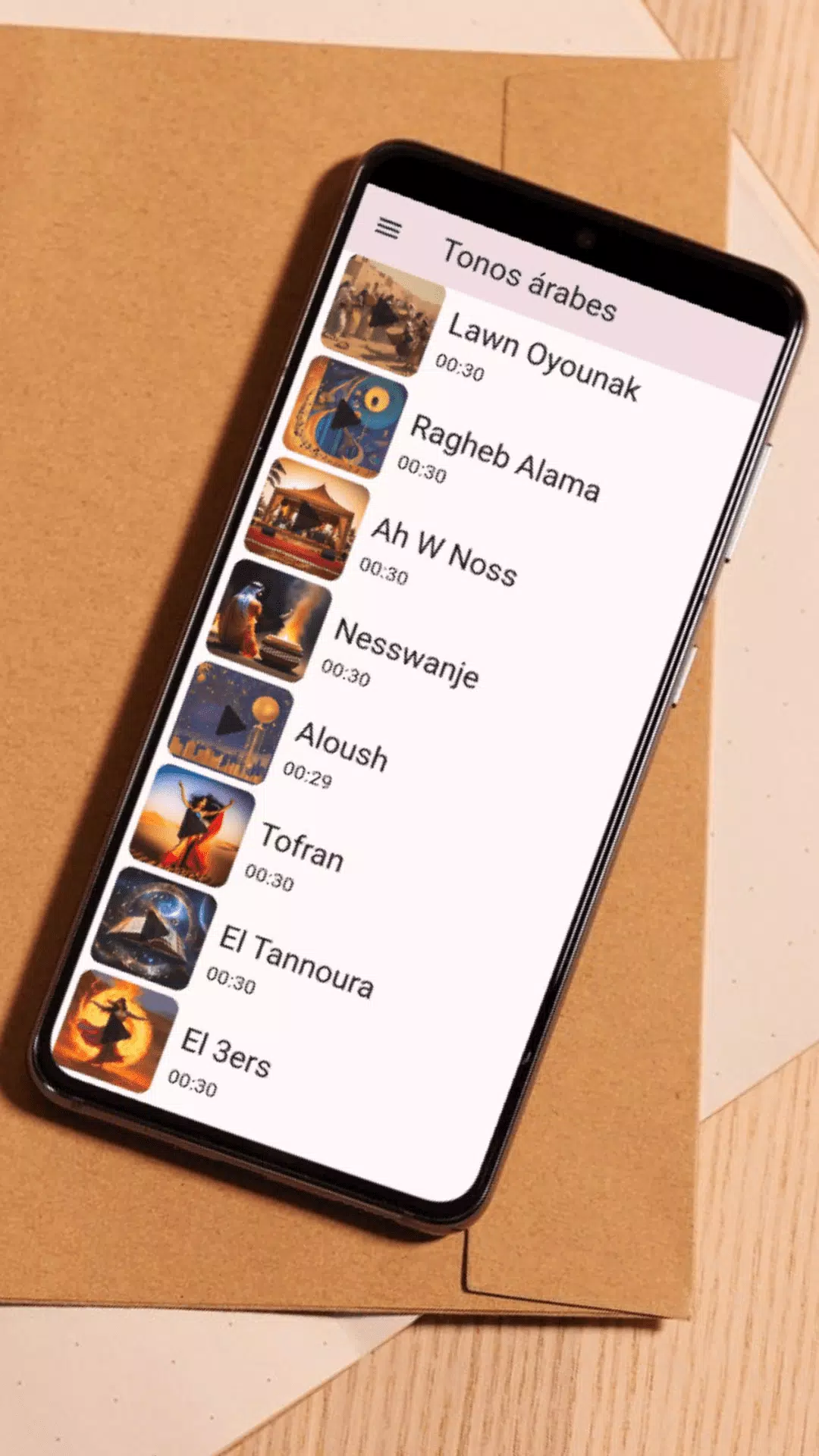 Arabic Sounds Ringtones App Captura de tela 2