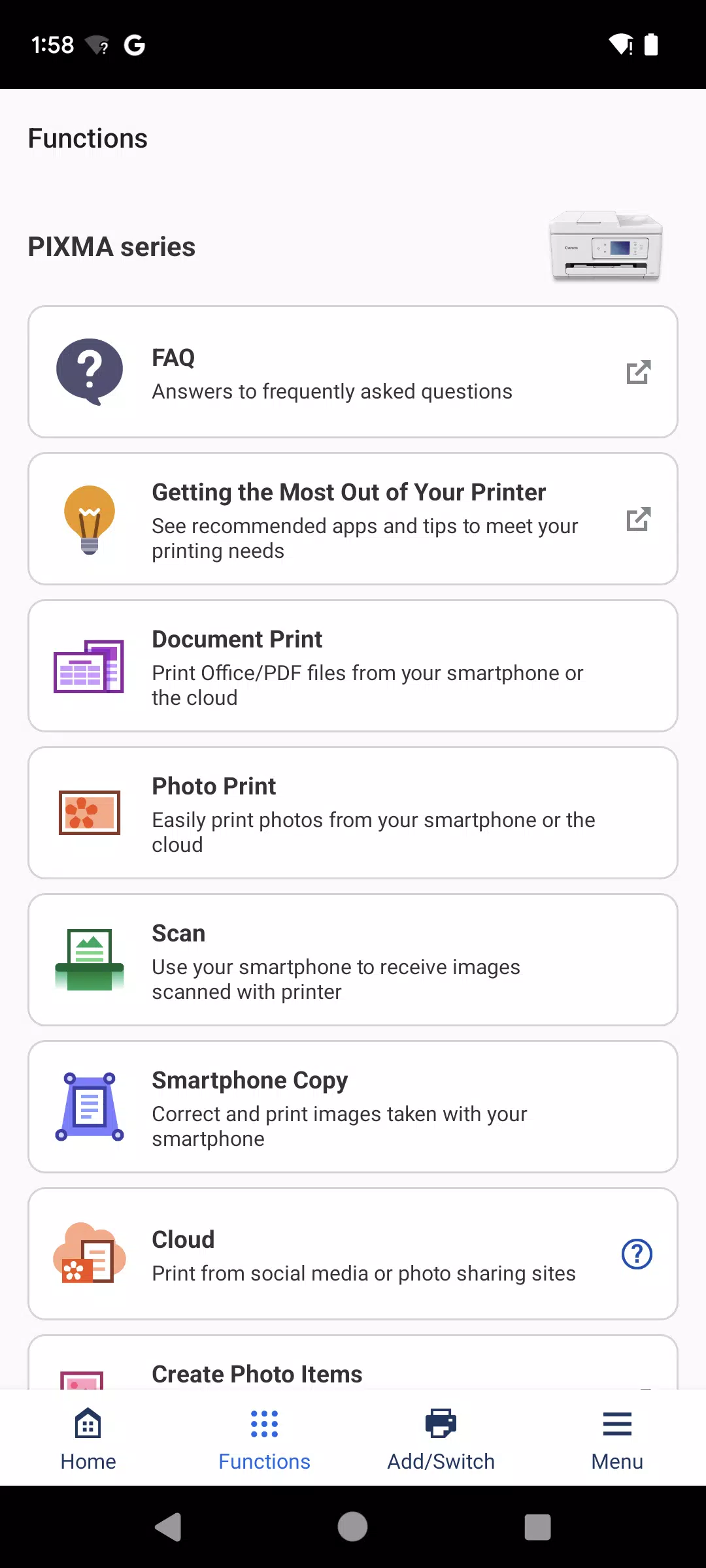 Canon PRINT ဖန်သားပြင်ဓာတ်ပုံ 2