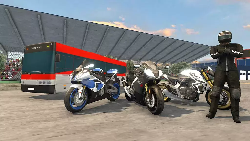 Bike VS Bus Racing Games Captura de tela 1