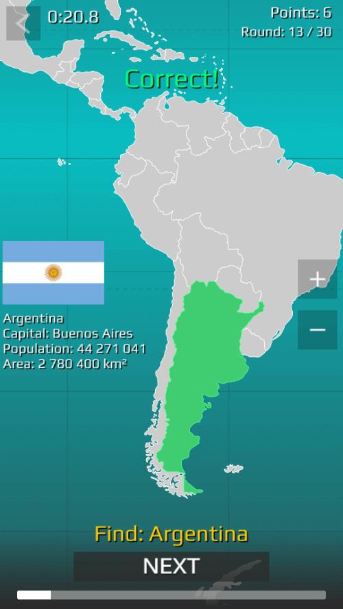 World Map Quiz スクリーンショット 0