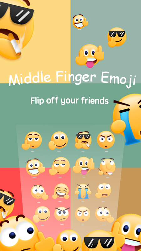 Middle Finger Emoji Sticker Screenshot 0