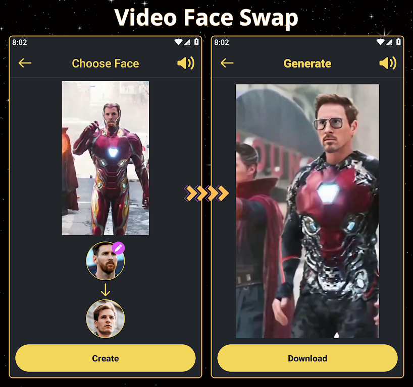 Schermata Face Over: AI Face Swap 2