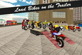 Bike Transport Truck 3D স্ক্রিনশট 0