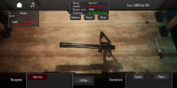 Gun Builder GunSmith simulator repair Zrzut ekranu 0