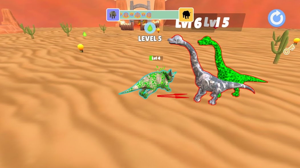 Dino Evolution - Rise & Fight Mod Ảnh chụp màn hình 1