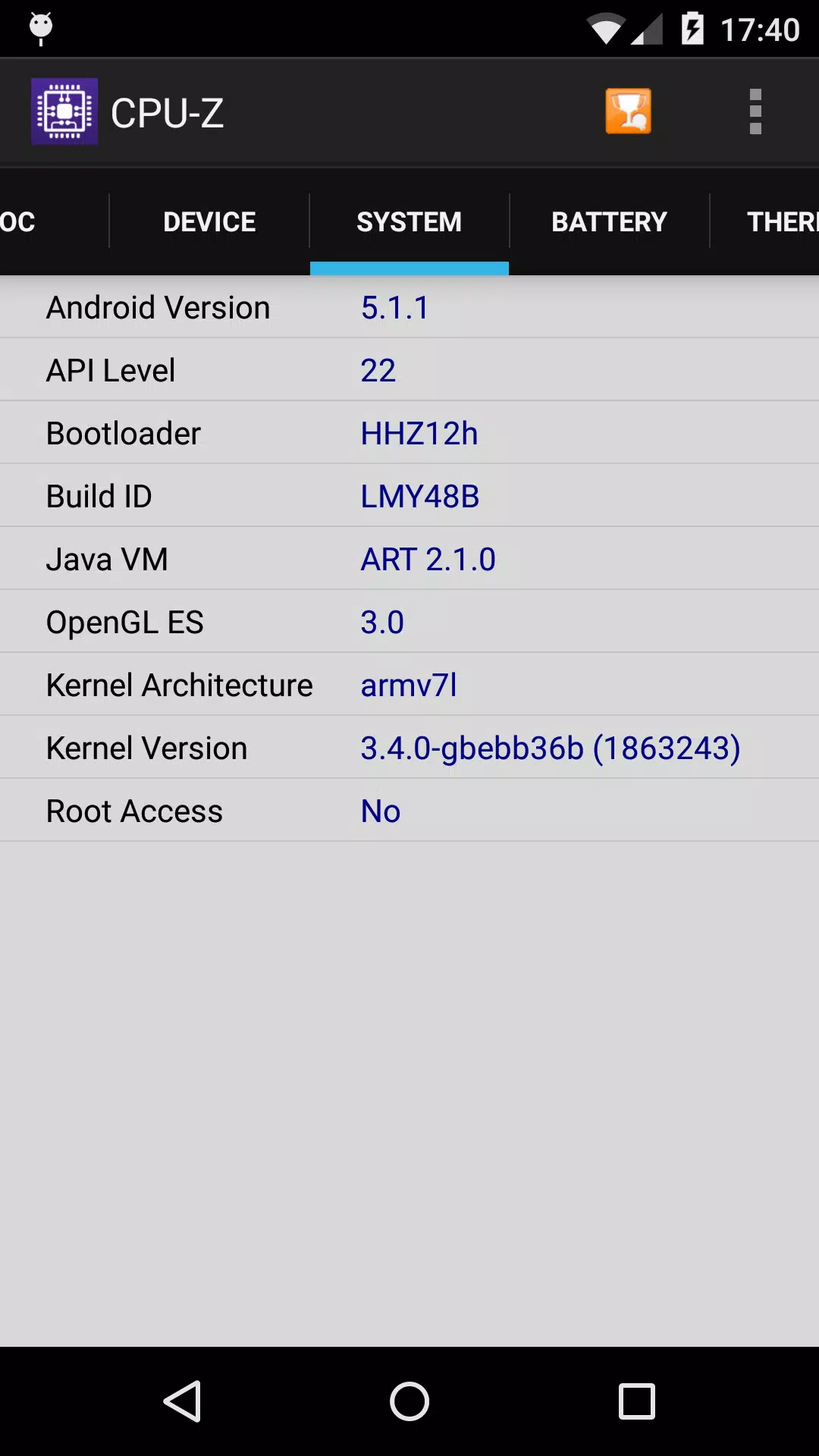 CPU-Z应用截图第2张