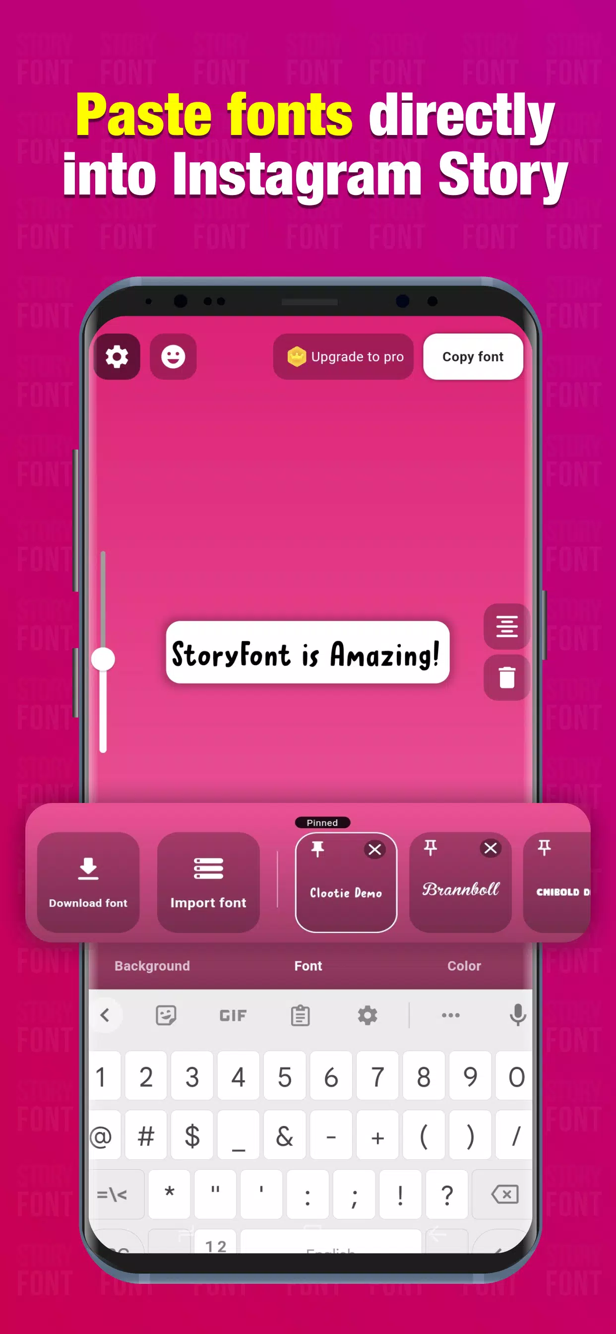 Schermata StoryFont for Instagram Story 2