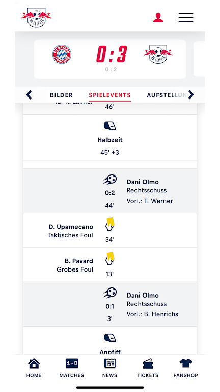 RB Leipzig Zrzut ekranu 2