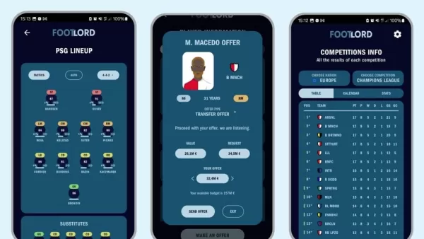 FootLord: Android Football Manager Game Launches