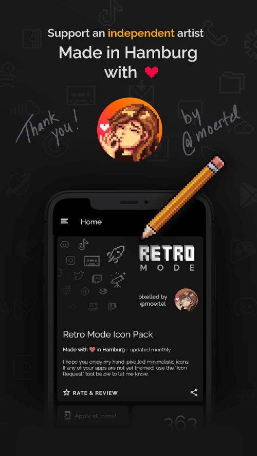 Retro Mode - Icon Pack (Light) Zrzut ekranu 3