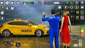 Taxi Driver Cab Car Driving 3D Ảnh chụp màn hình 1