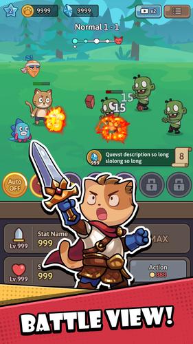 Cat Legend: Idle RPG War Capture d'écran 0
