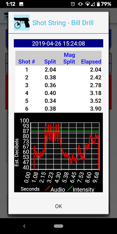 Splits - Shot Timer Schermafbeelding 2