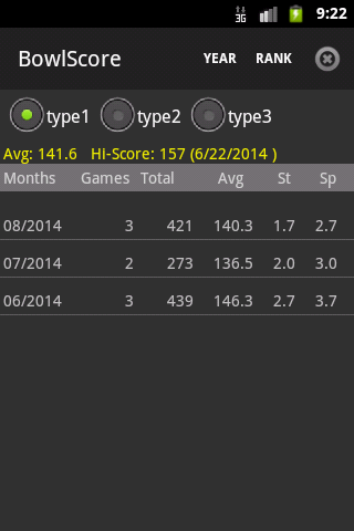 BowlScore 10 Zrzut ekranu 1