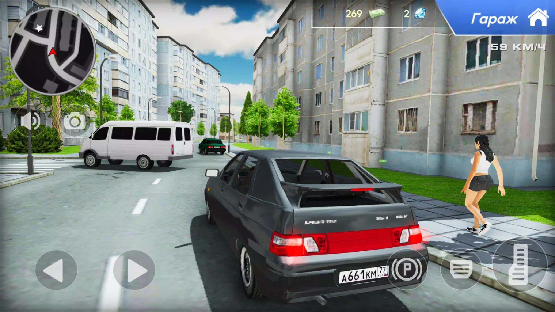 Lada 2112 Village City Driving Schermafbeelding 2