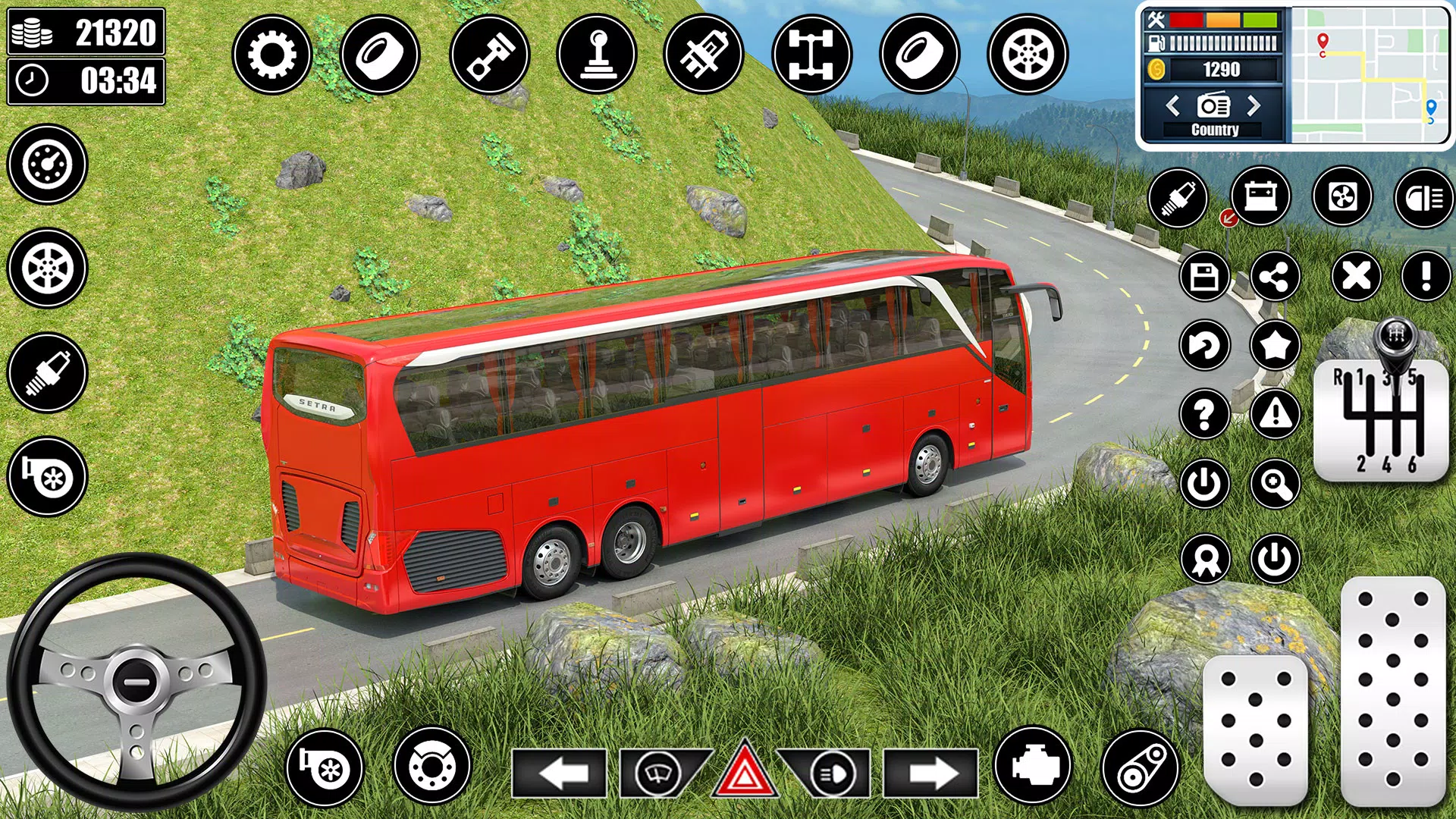 Coach Bus Driving Simulator Tangkapan skrin 0