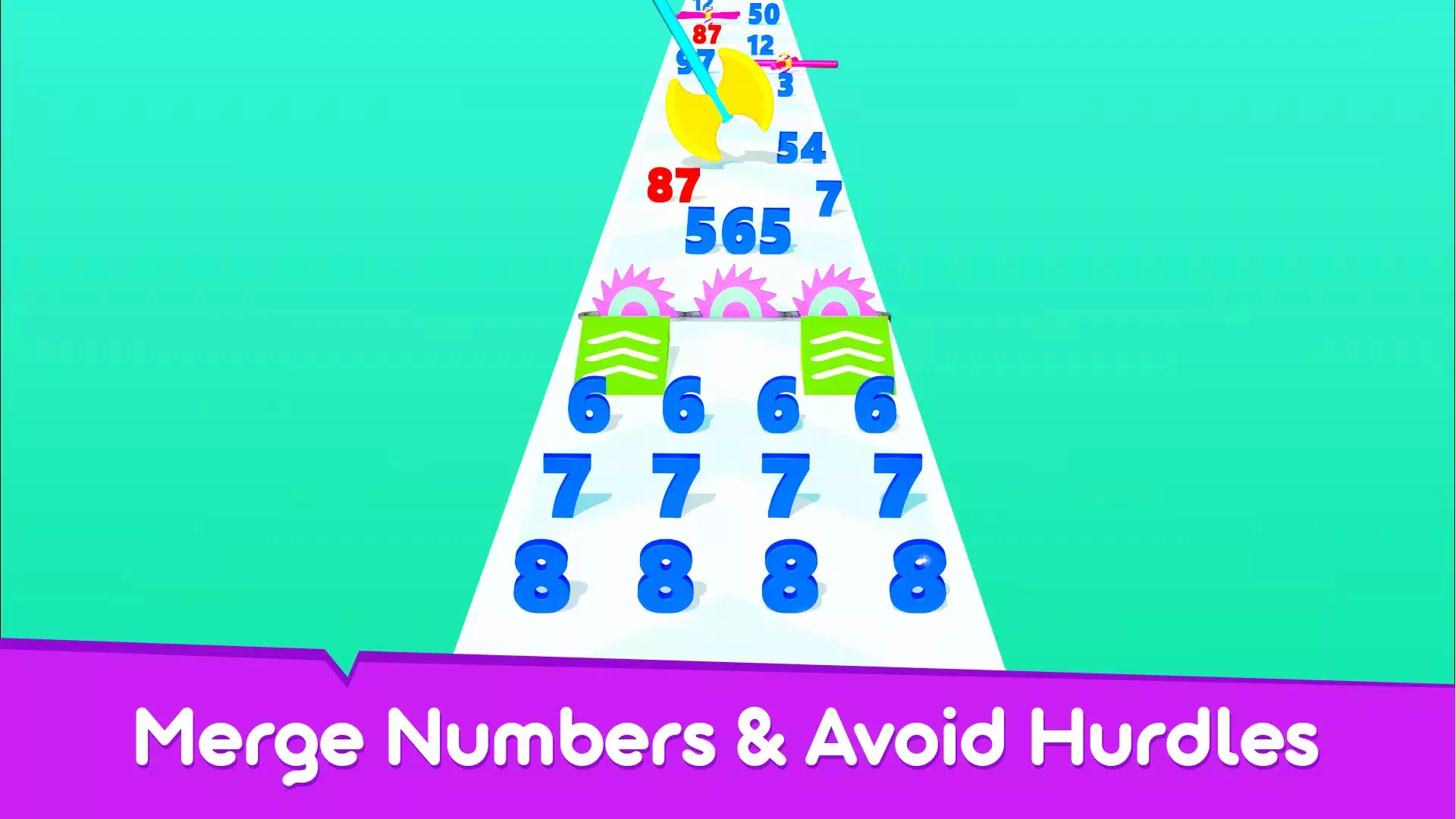 Run & Merge Numbers Game Schermafbeelding 1