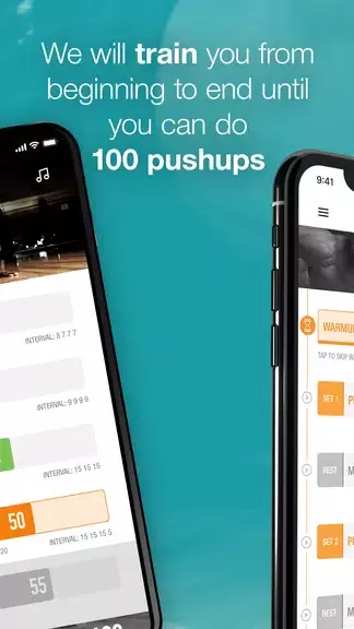 0-100 Pushups Trainer 스크린샷 1