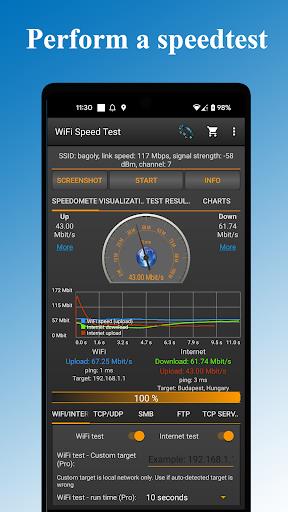 WiFi - Internet Speed Test ဖန်သားပြင်ဓာတ်ပုံ 1