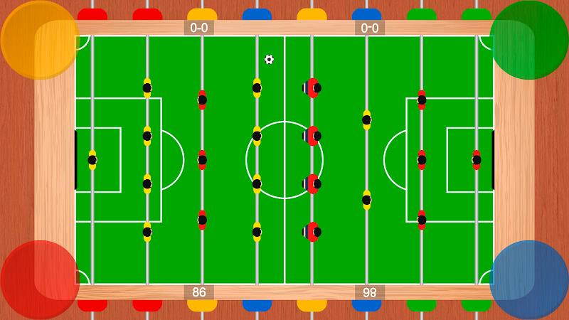 Foosball table soccer 1 2 3 4 Zrzut ekranu 1