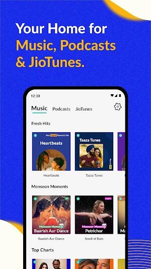 JioSaavn ဖန်သားပြင်ဓာတ်ပုံ 2