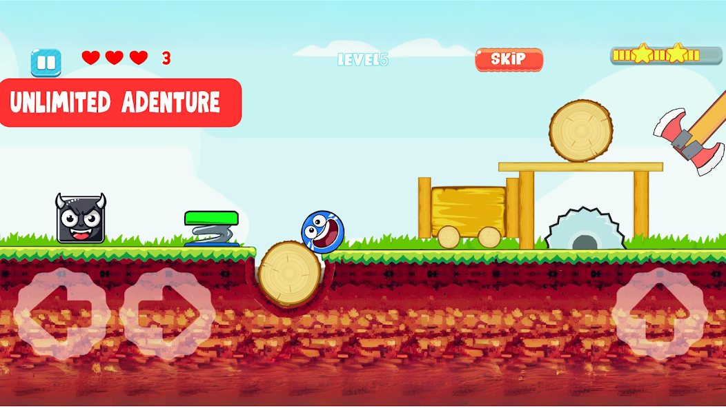 Ball V - Red Bounce Ball 5 Mod Schermafbeelding 0
