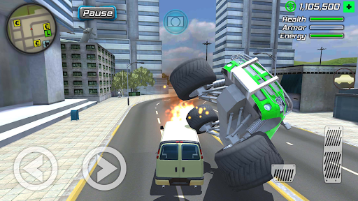 Schermata Rope Frog Ninja Hero Car Vegas 2