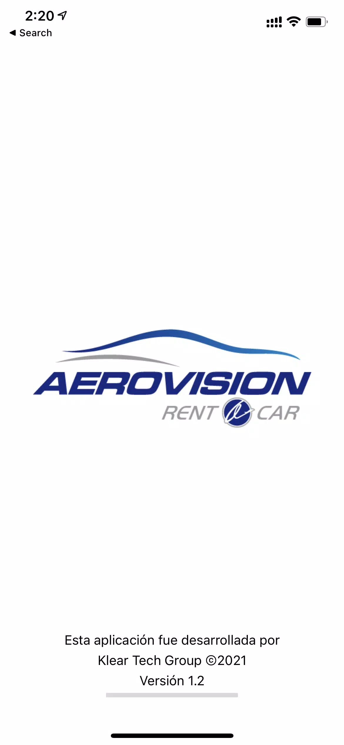 Schermata Aerovision SAS - Rent a Car 0