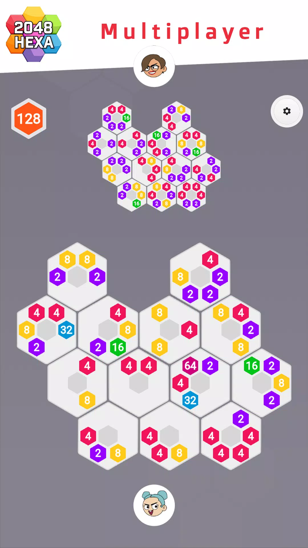 2048 Hexa Tangkapan skrin 2