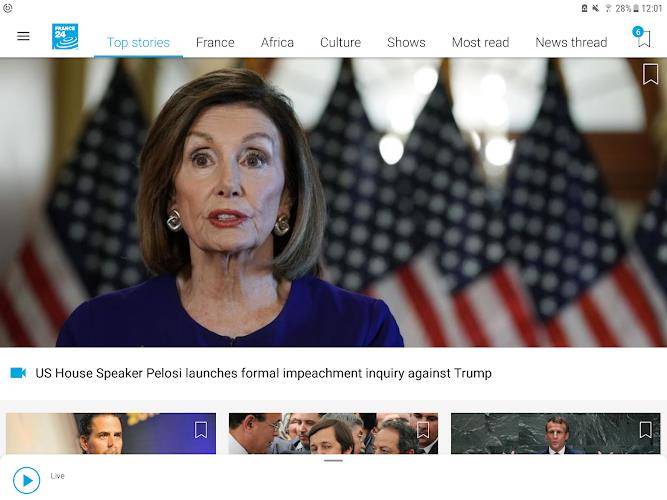 FRANCE 24 - Info et actualités应用截图第3张