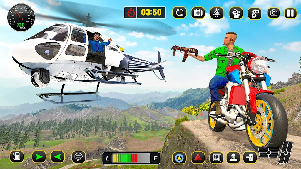 Police Helicopter: Thief Chase Ảnh chụp màn hình 1