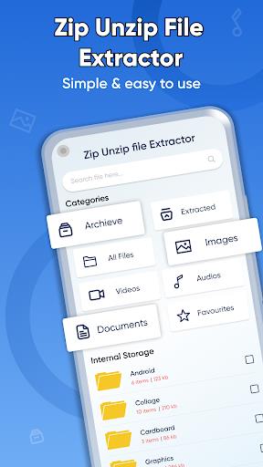 Zip File Reader 7zip Extractor Tangkapan skrin 0