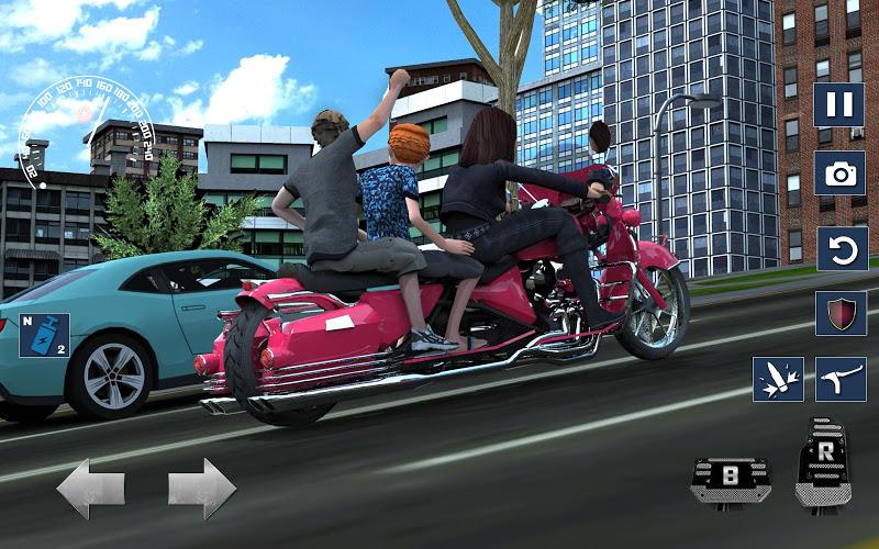 Bus Bike Taxi Bike Games Screenshot 2