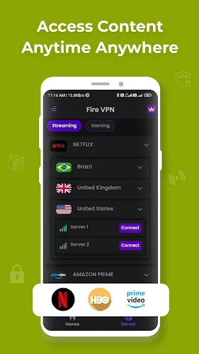 Fire VPN - VPN プロキシ ブラウザ スクリーンショット 2