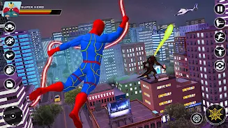 Spider Rope Hero Flying Games Tangkapan skrin 1