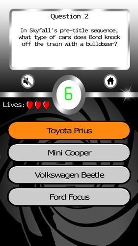 James Bond: Ultimate Fan Quiz ภาพหน้าจอ 2