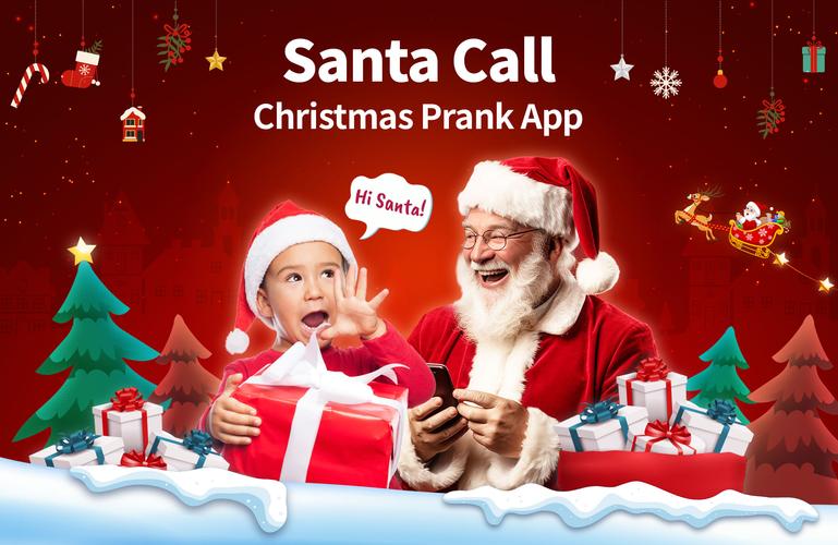 Santa Prank Call: Fake video Tangkapan skrin 0