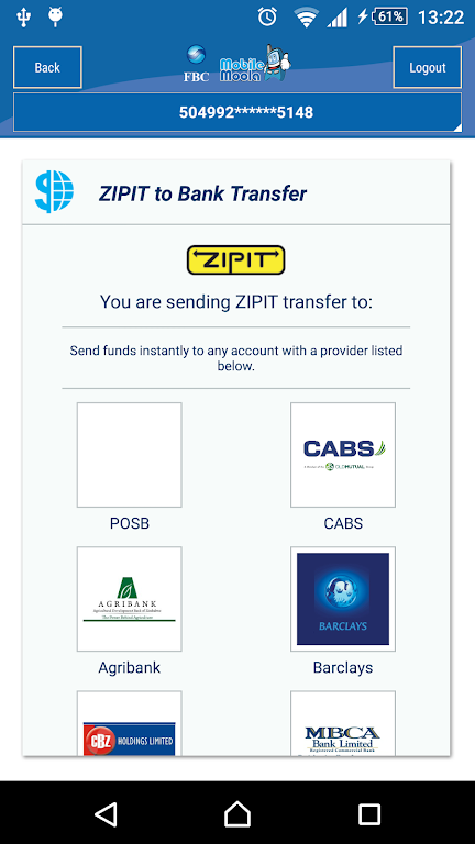 FBC Mobile Banking स्क्रीनशॉट 1