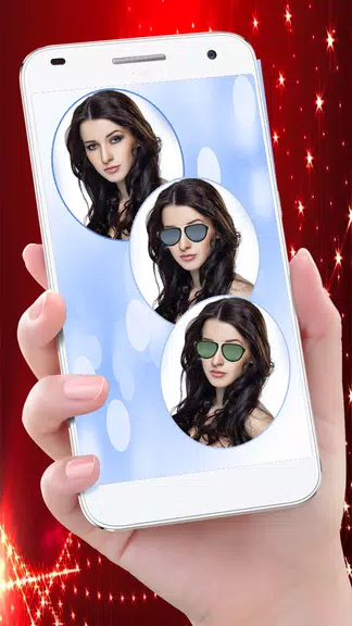 Stylish Sun Glasses Photo Edit ဖန်သားပြင်ဓာတ်ပုံ 3