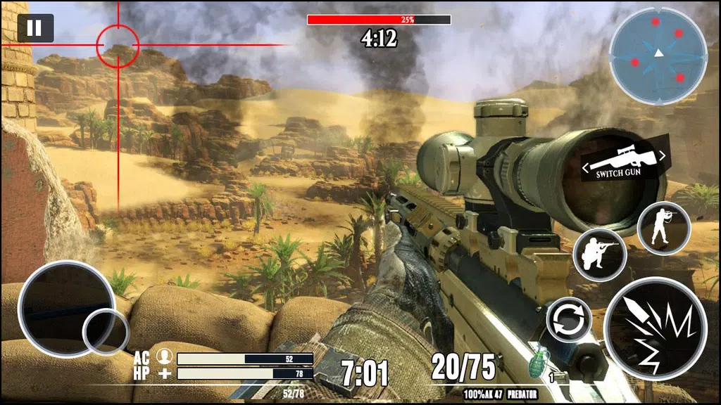 Desert Sniper 3D: Battleground Zrzut ekranu 1