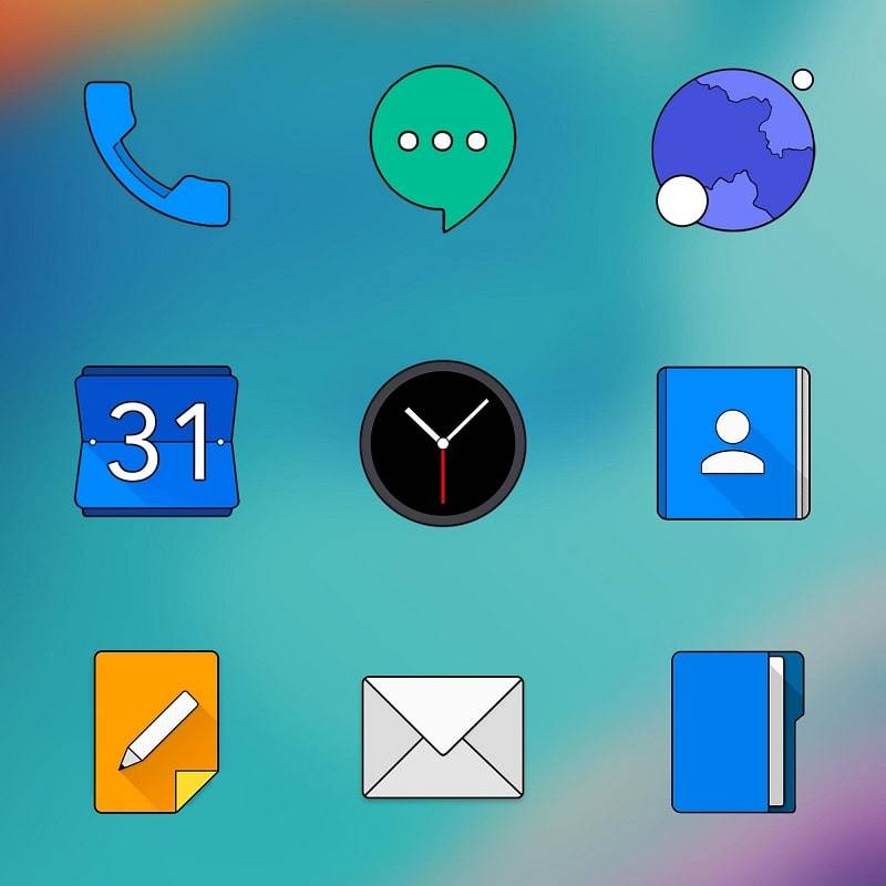 Oxigen HD – Icon Pack Capture d'écran 0