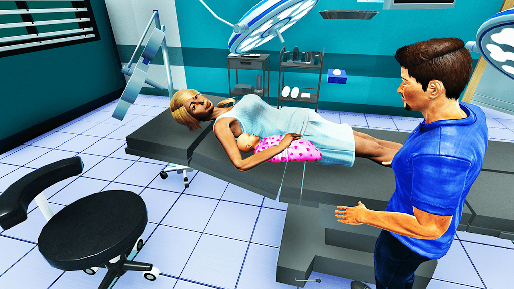 Schermata Pregnant Mom Baby Care Sim 0