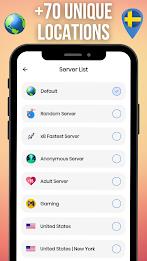 Sweden VPN 스크린샷 2